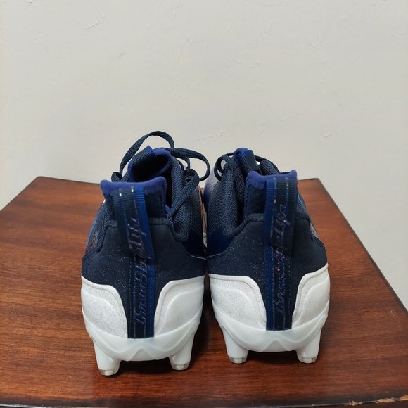 Adidas Adizero Scorch Football Cleats Men’s Size 12 Navy Blue White FX4250 main image 7